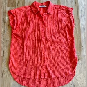 Crinkle Dolman Loft Cotton Top, M